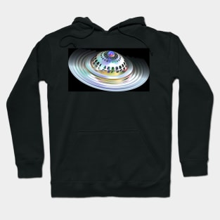 Fractal Flying Saucer Hoodie